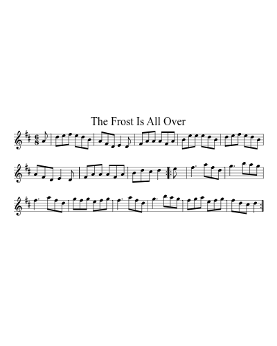 The Frost Is All Over (Version 4) preview