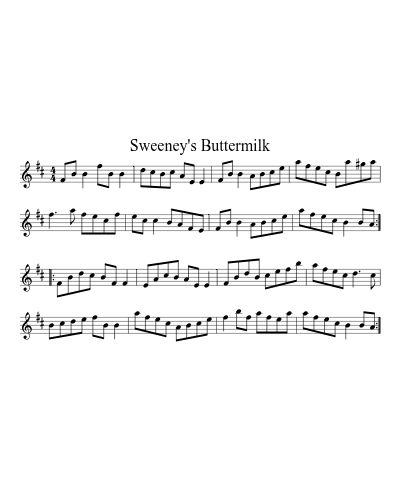 Sweeney's Buttermilk (Version 3)