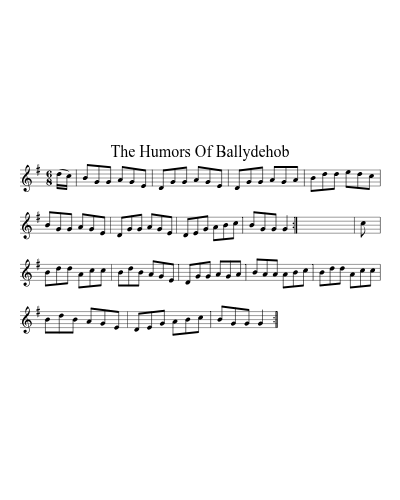 The Humors of Ballydehob (Version 2) sheet music preview