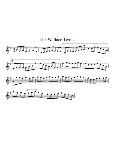 The Wallace Twins sheet music preview