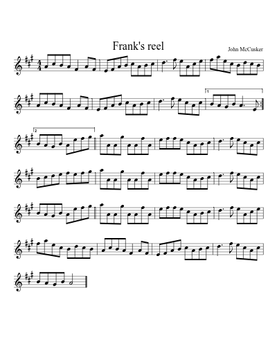 FRANK'S REEL (Version 2)