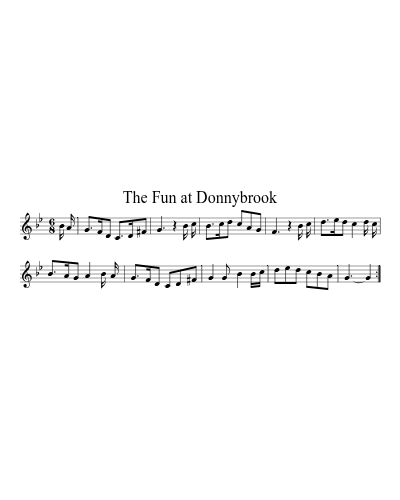 The Fun at Donnybrook sheet music preview