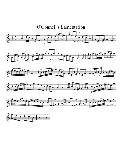 O'Connell's Lamentation