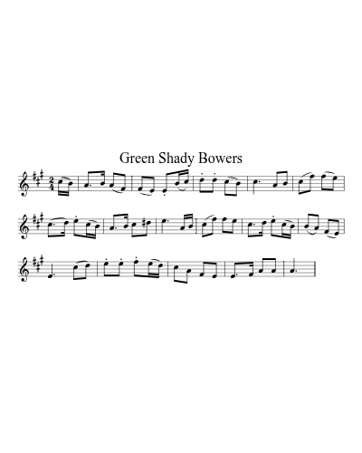Green Shady Bowers