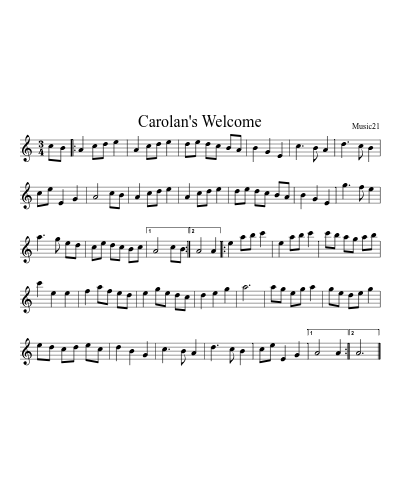 Carolan's Welcome (Version 3)