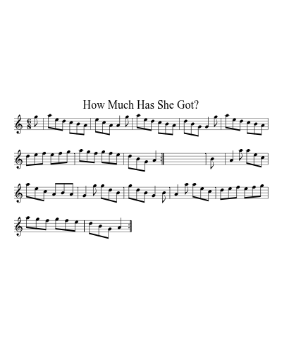 How much has she got? (Version 3)