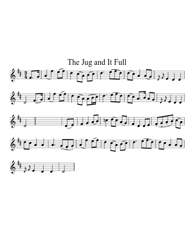 The Jug and It Full sheet music preview