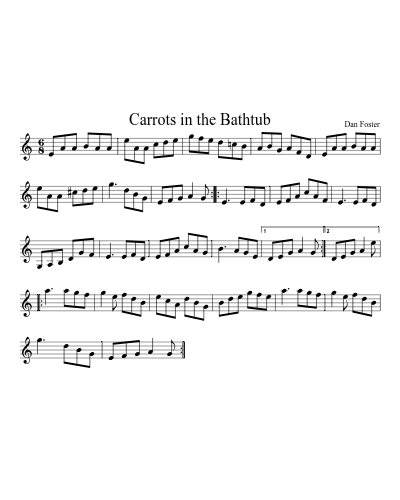 Carrots in the Bathtub