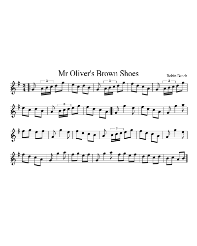 Mr Oliver's Brown Shoes