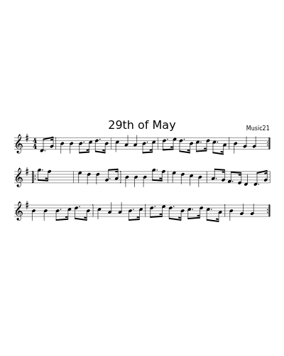 29th of May