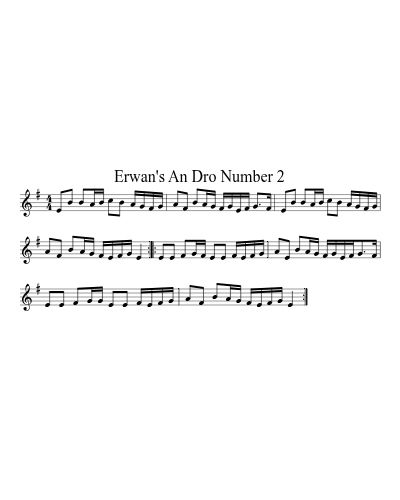 Erwan's An Dro Number 2 preview