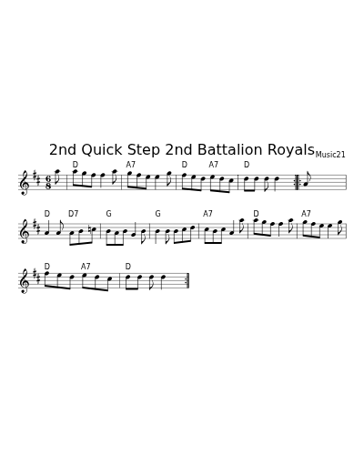 2nd Quick Step 2nd Battalion Royals