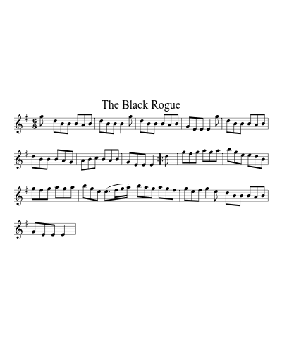 The black rogue (Version 3) sheet music preview