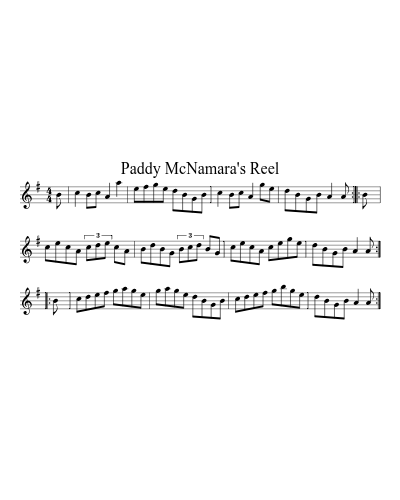 Paddy McNamara's Reel preview