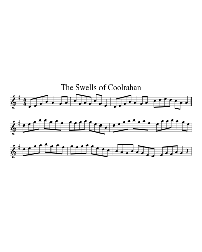 The Swells of Coolrahan sheet music preview