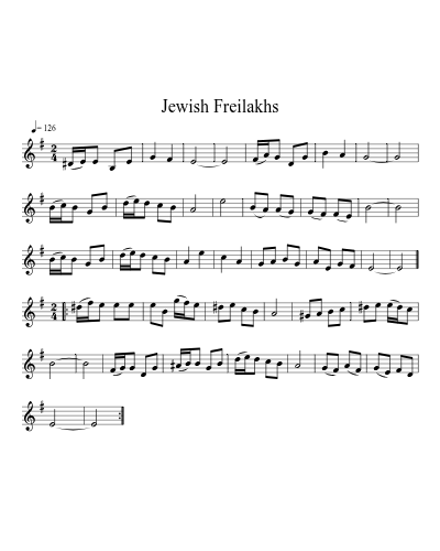 Jewish Freilakhs (Version 3)