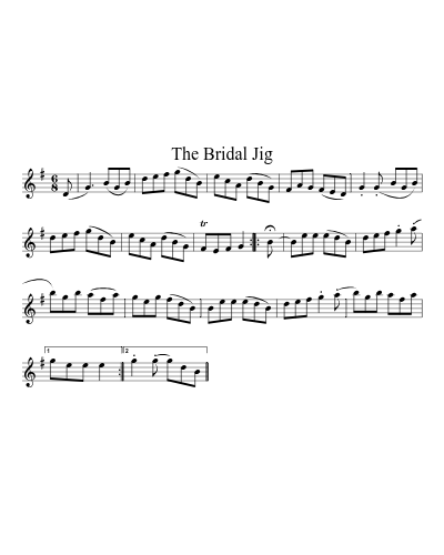 The Bridal Jig sheet music preview