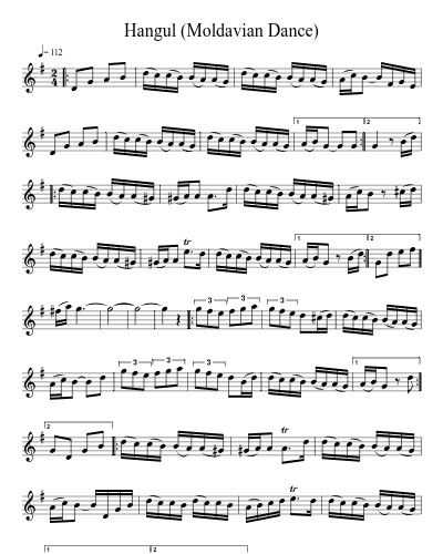 Hangul (Moldavian Dance) (Version 2) preview