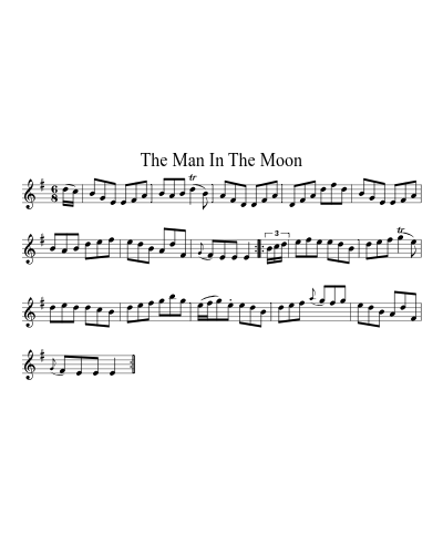 The Man In The Moon sheet music preview