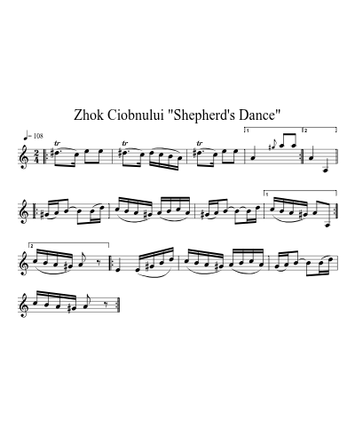 Zhok Ciobnului "Shepherd's Dance"
