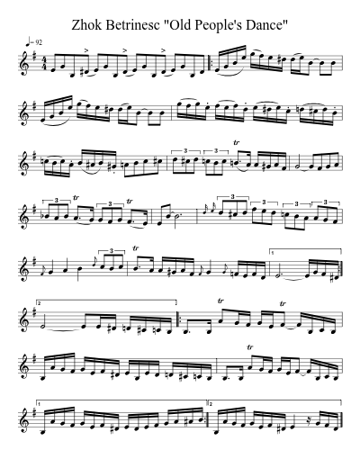 Zhok Betrinesc "Old People's Dance"