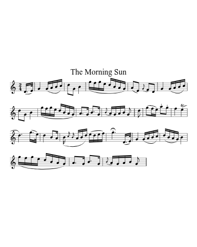 The Morning Sun sheet music preview
