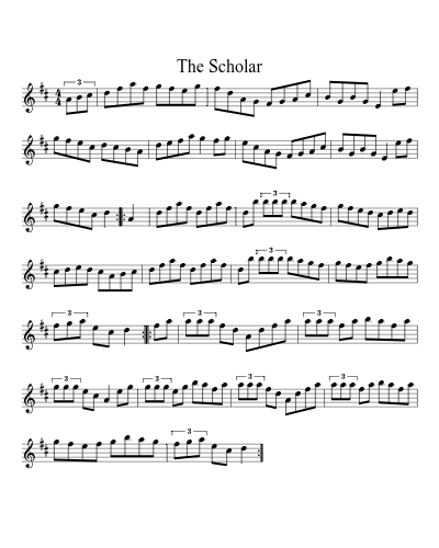 The scholar (Version 3) sheet music preview