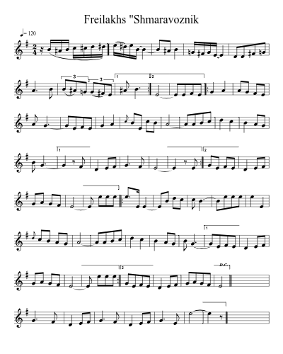 Freilakhs "Shmaravoznik