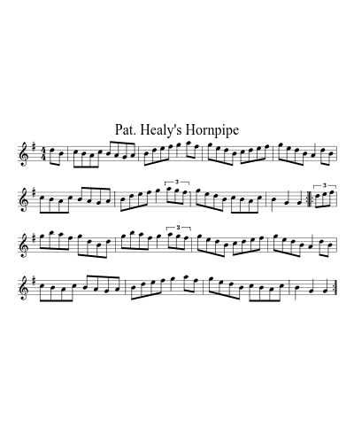 Pat. Healy's Hornpipe preview