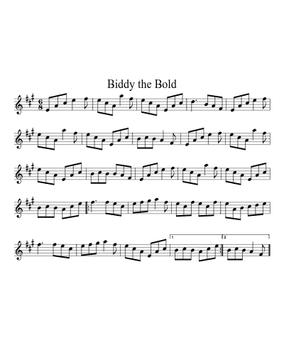 Biddy the Bold