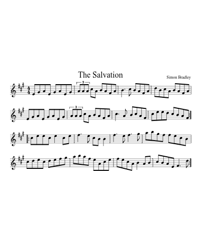 The Salvation sheet music preview