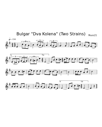 Bulgar "Dva Kolena" (Two Strains)