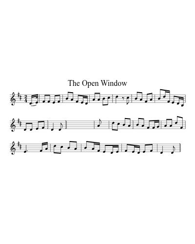 the OPEN WINDOW (Version 2)