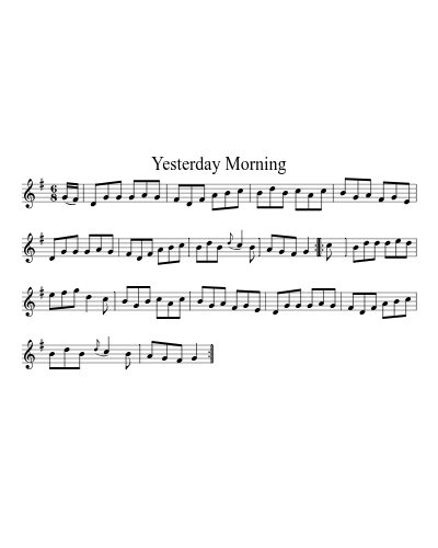 Yesterday Morning preview