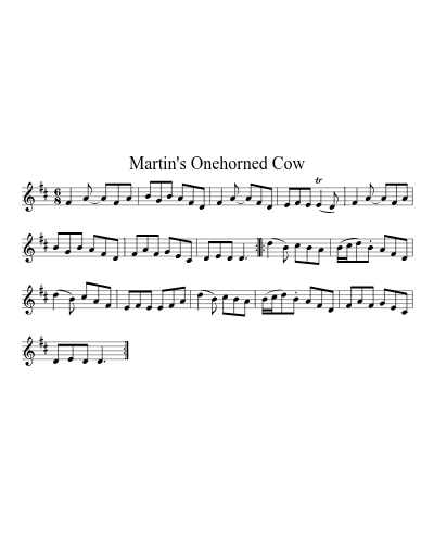 Martin's Onehorned Cow