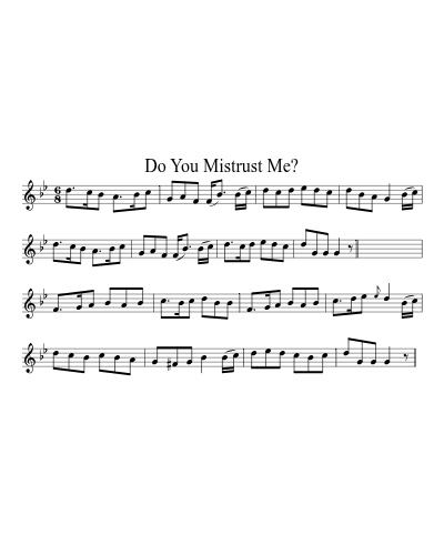 Do You Mistrust Me? preview