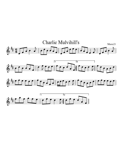 Charlie Mulvihill's (Version 2)