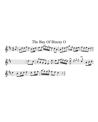 The Bay Of Biscay O sheet music preview