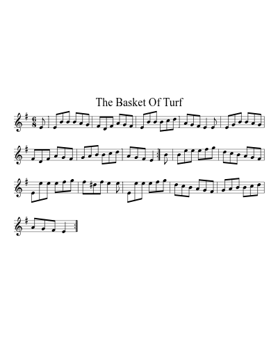 The basket of turf (Version 2) sheet music preview