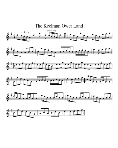 The Keelman Ower Land sheet music preview