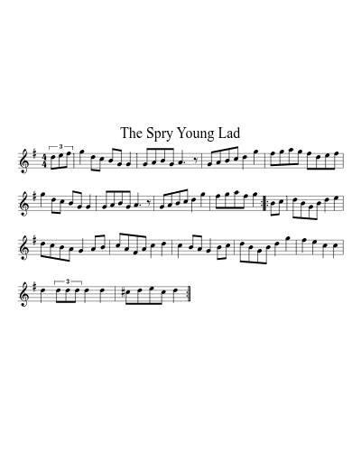 The Spry Young Lad sheet music preview