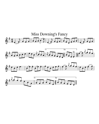 Miss Downing's Fancy