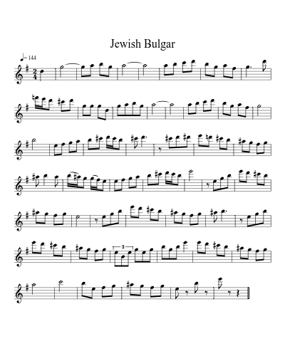 Jewish Bulgar (Version 3)