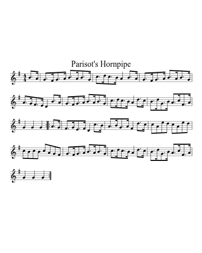 Parisot's Hornpipe (Version 2) preview
