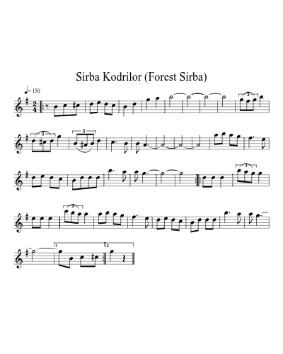 Sirba Kodrilor (Forest Sirba)