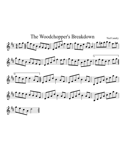 The Woodchopper's Breakdown sheet music preview