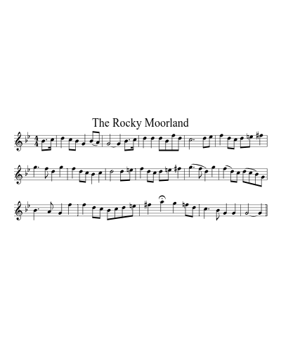 The Rocky Moorland sheet music preview