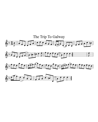 The Trip To Galway sheet music preview