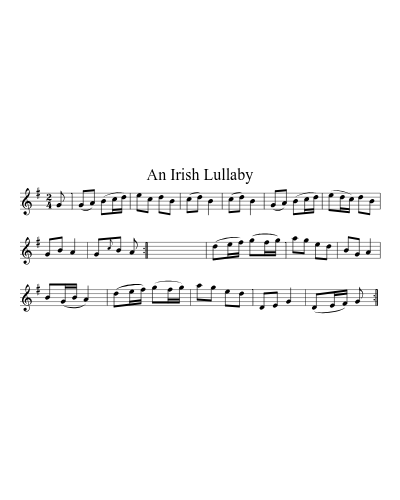 An Irish Lullaby preview