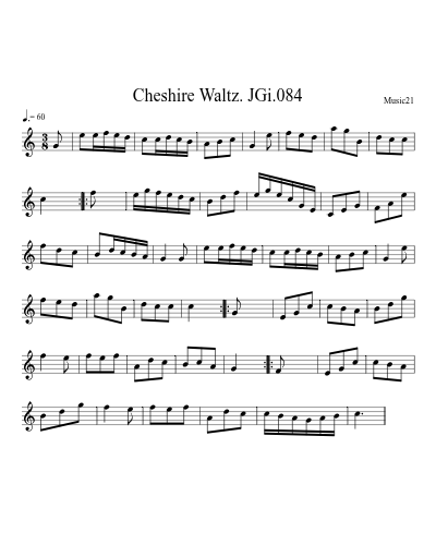 Cheshire Waltz. JGi.084